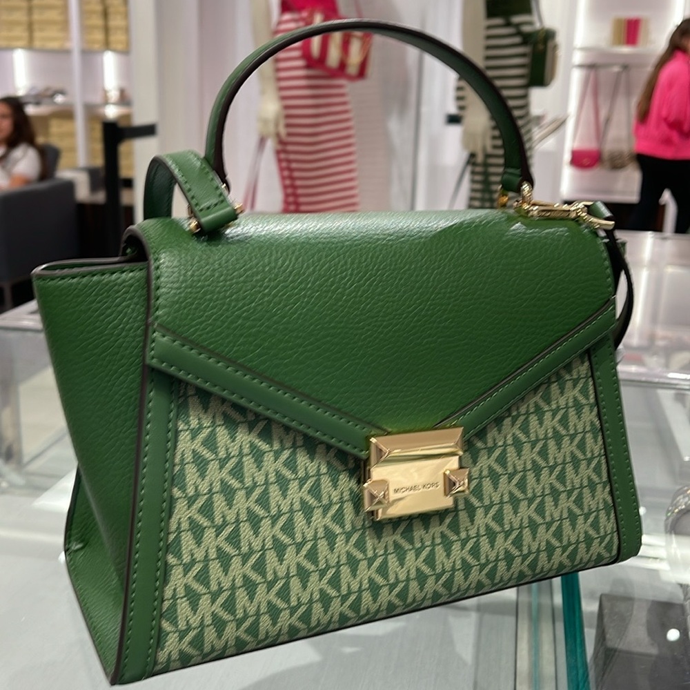 MICHAEL KORS
Whitney Medium Flap TH Satchel Crossbody bag
Fern Green 
NWT - Picture 15 of 16